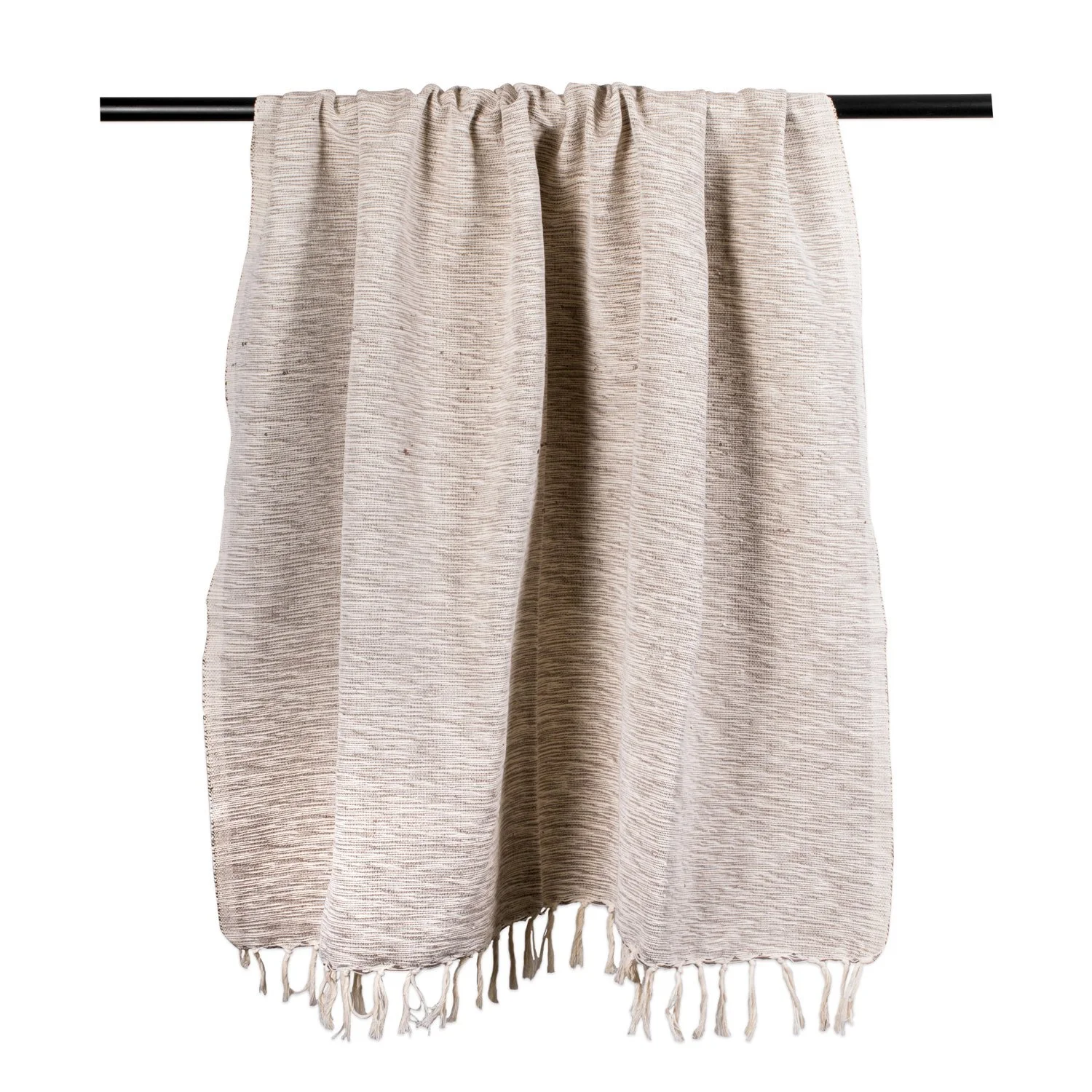 Плед DII 100% бавовна з бахромою, 127 x 152,4 см, строкатий коричневий, фото №4 Плед DII 100% бавовна з бахромою, 127 x 152,4 см, строкатий коричневий, фото №4