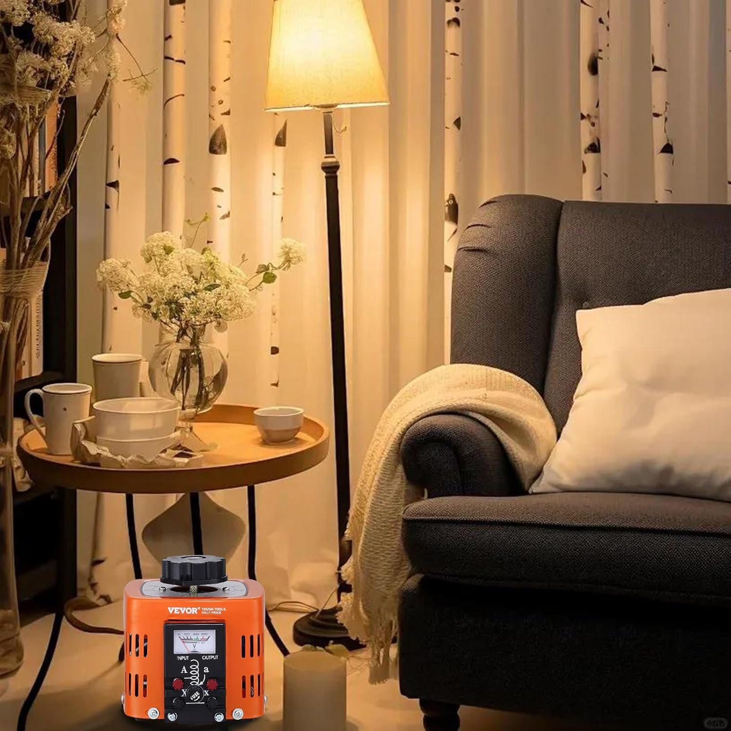 Регульований автотрансформатор VEVOR TDGC2-500VA / 0-300 В / 500 ВА / 1.7 А / Помаранчевий, фото №9