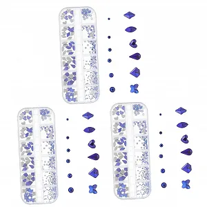 Стрази для нігтів Healeved, набір для декорування, блискучі аксесуари для манікюру - Фото 1