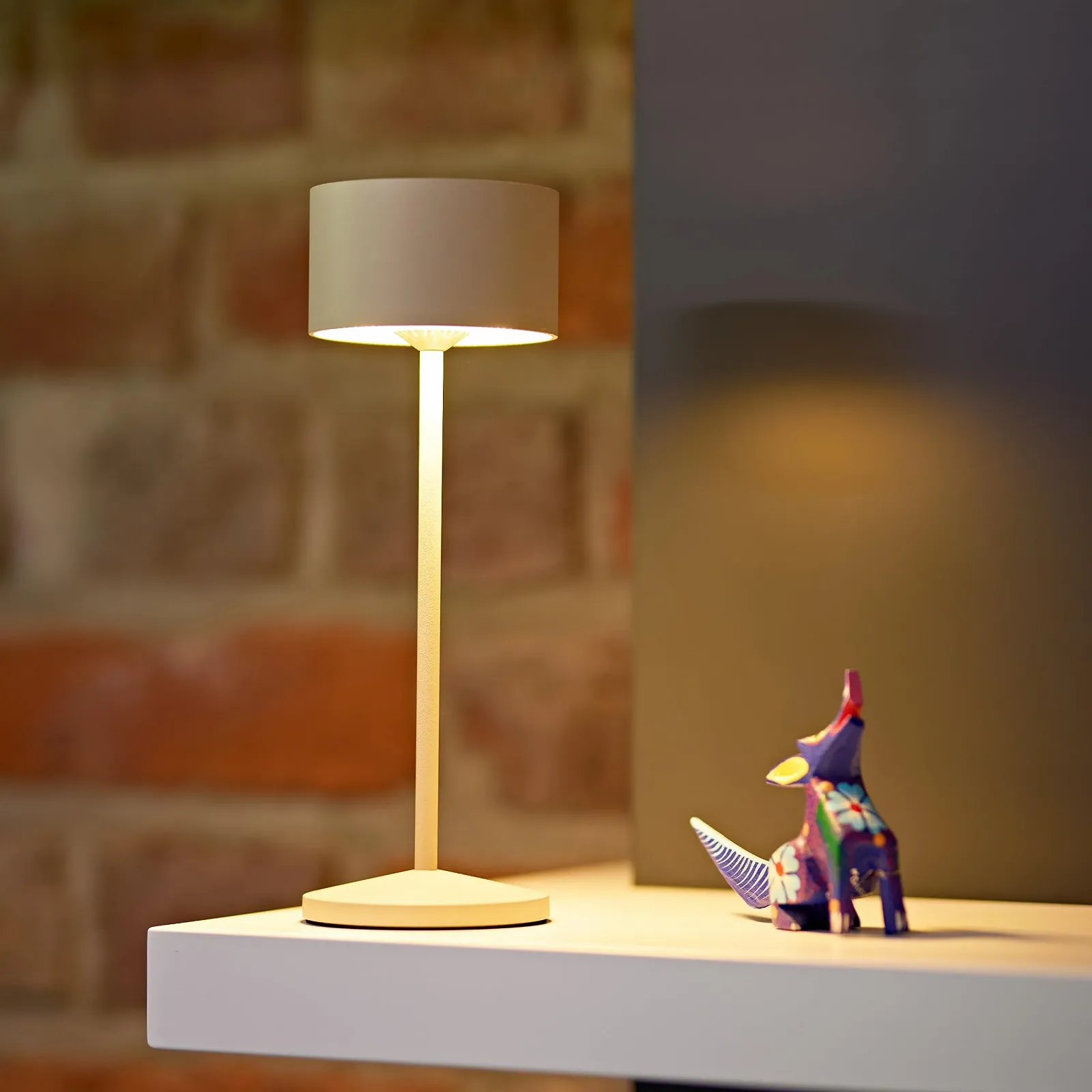 Настільна лампа SIGOR Veluna Set of 3 LED Battery FlexMood IP44 Outdoor Beige, фото №7