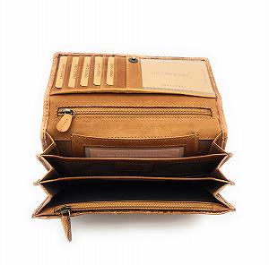Кошелек Женский из кожи с тиснением цветов и защитой RFID/NFC Hill Burry Contemporary Cognac synthetic.ua - Фото 1