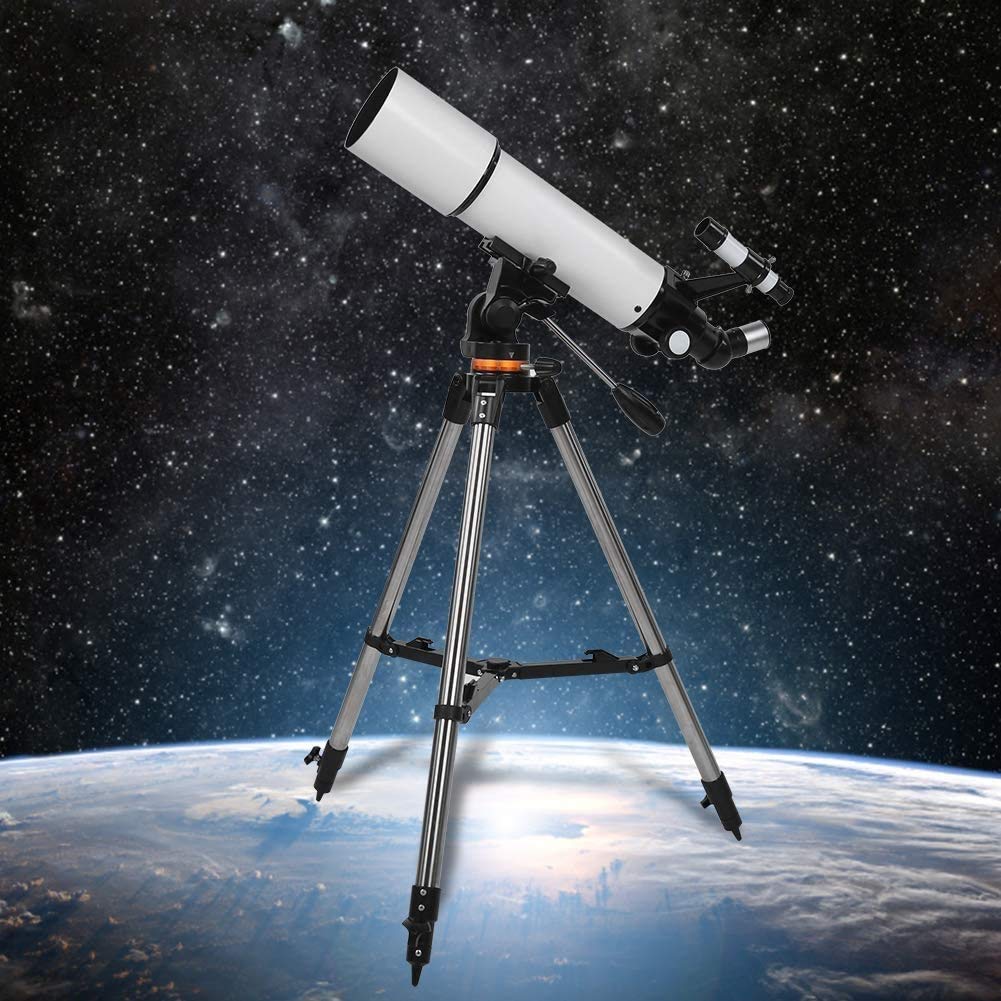 Телескоп WOWCSXWC Астрономический Рефракторный AZ Mount для детей и начинающих с сумкой, фото №4