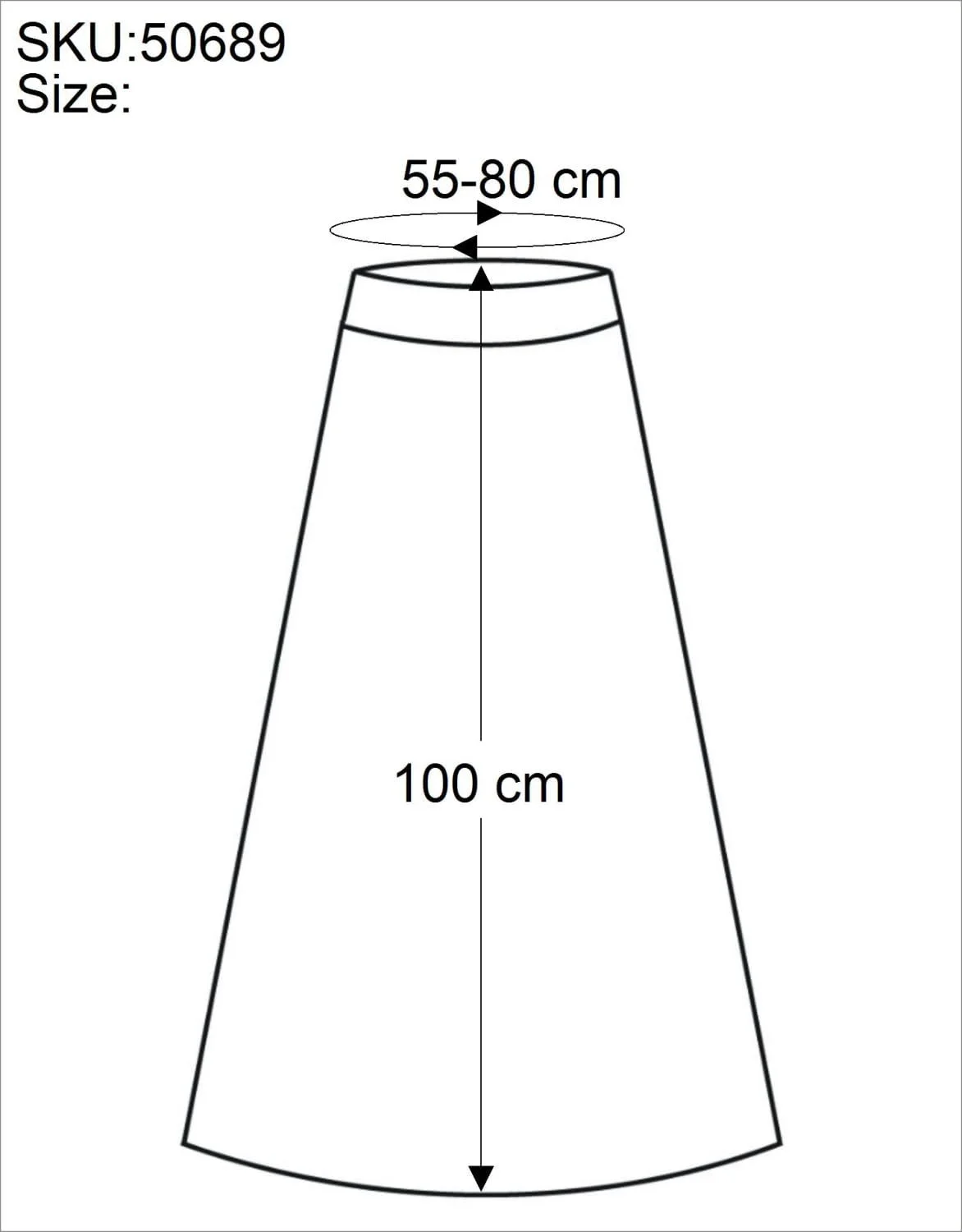 Спідниця GURU SHOP Chic Максі, 38, Чорний, бавовна, фото №6