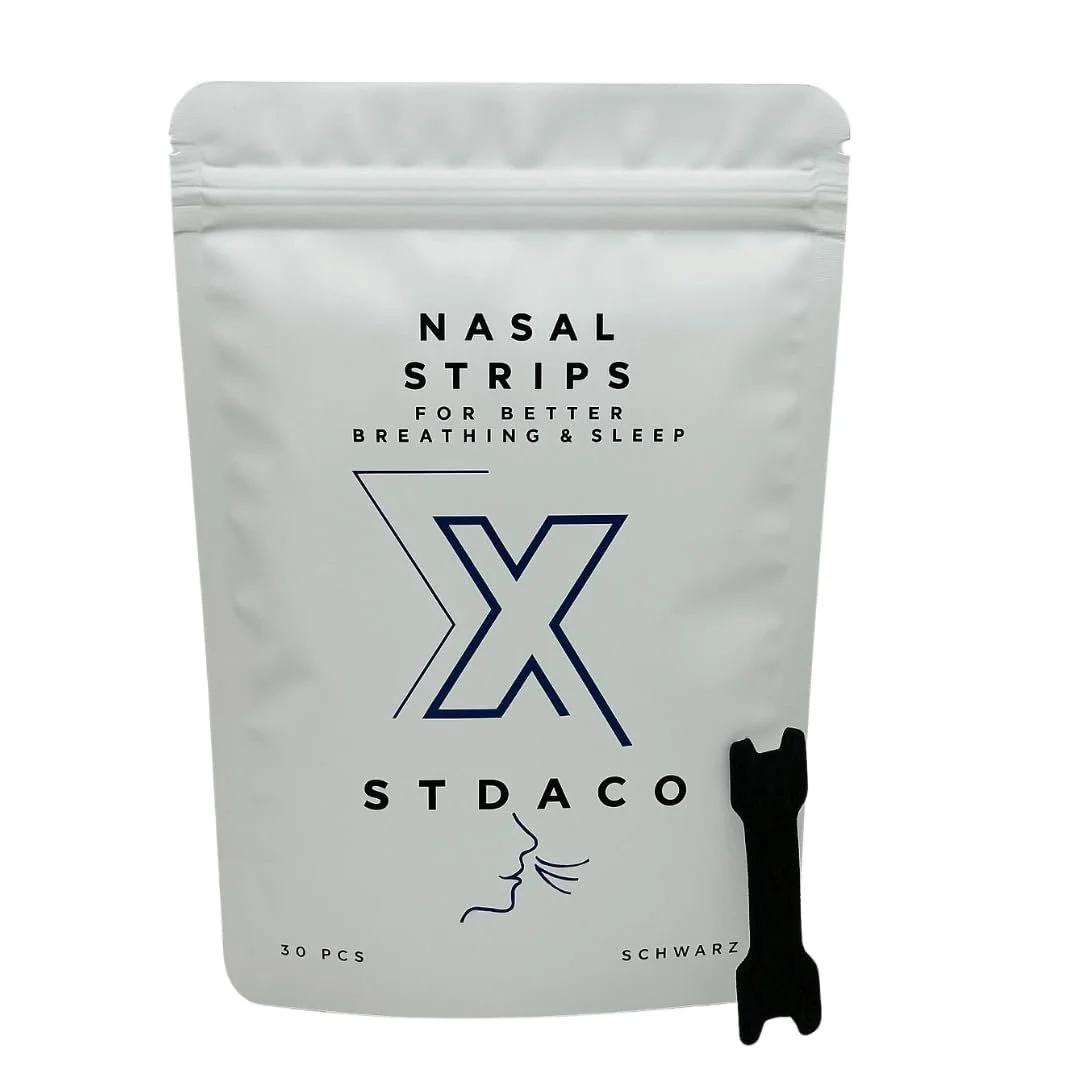 Пластирі для носа від хропіння 30 штук Чорний Надзвичайно міцні смужки для носа для кращого сну, фото №1