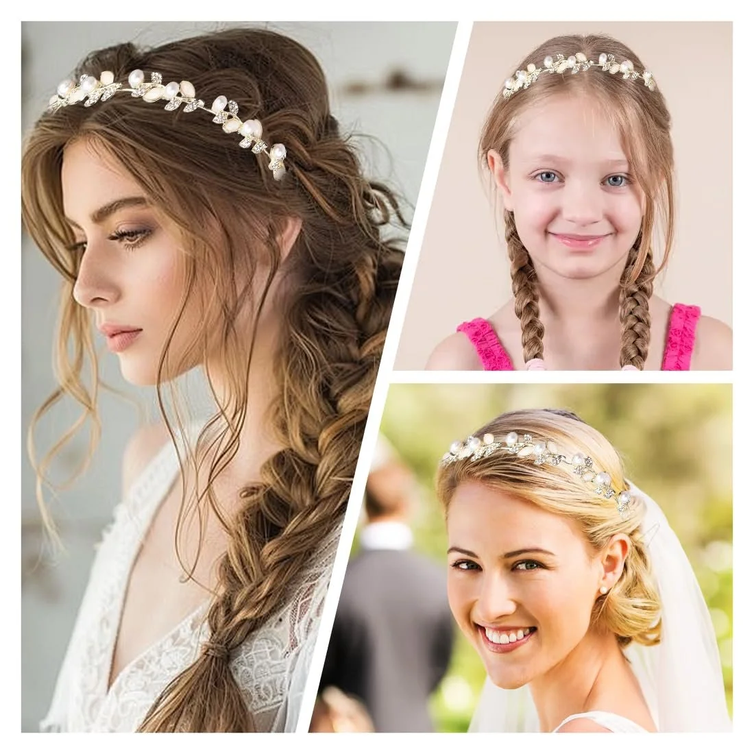 Обруч для волосся весільний, фото №6