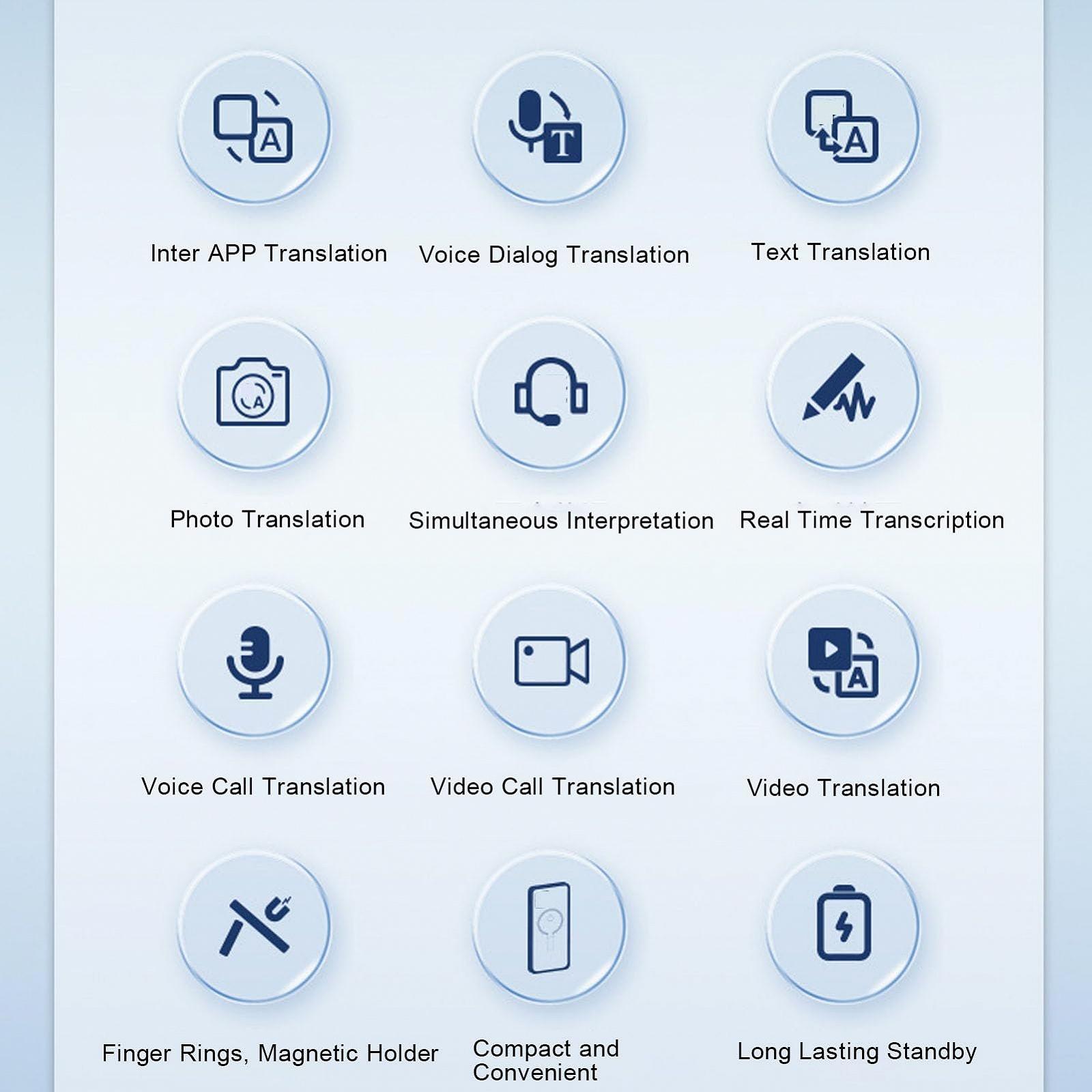 AI Пристрій для перекладу, з підставкою для телефону, Багатофункціональний магнітний, фото №3 AI Пристрій для перекладу, з підставкою для телефону, Багатофункціональний магнітний, фото №3