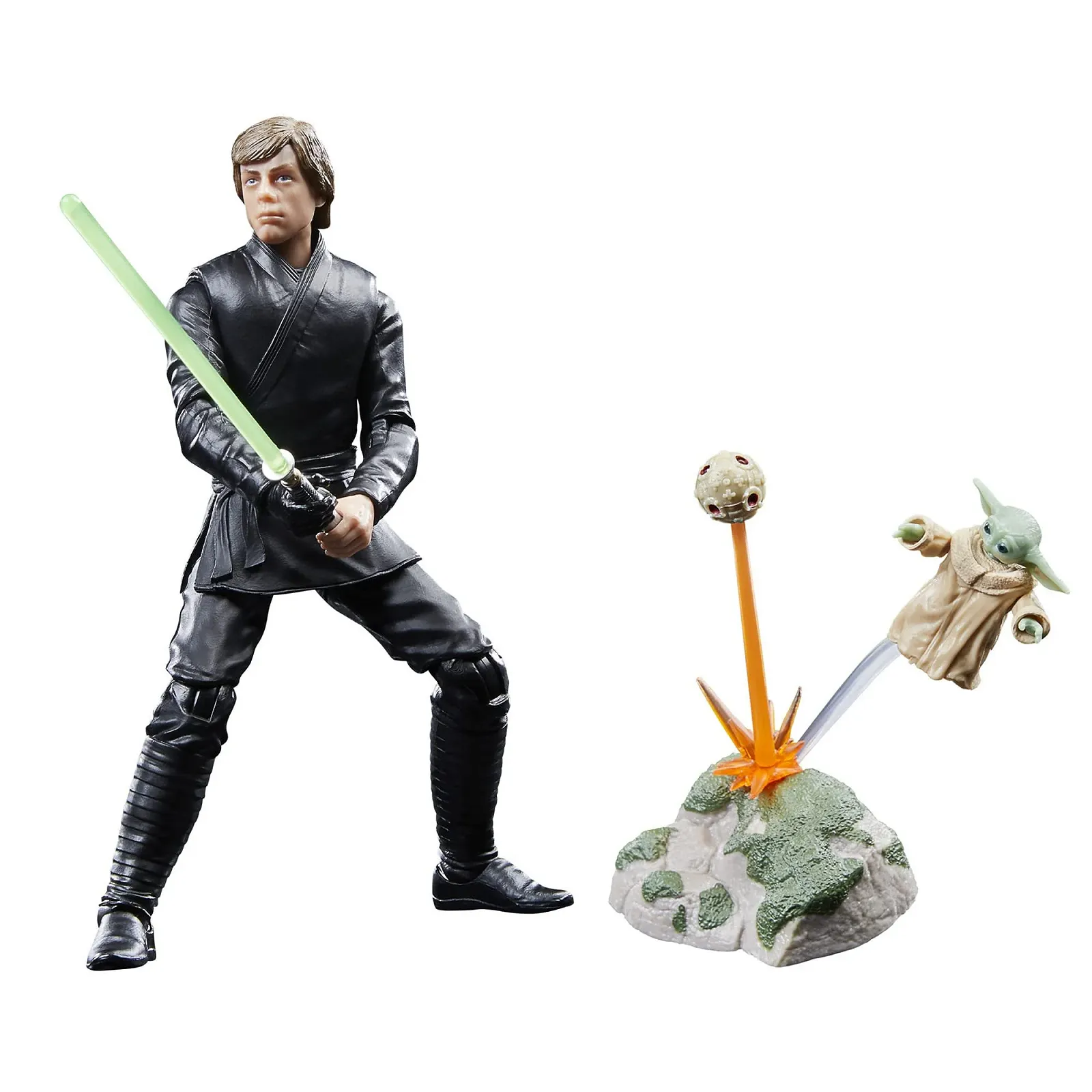 Набор коллекционных фигурок Star Wars The Black Series Luke Skywalker & Grogu 15 см, фото №1