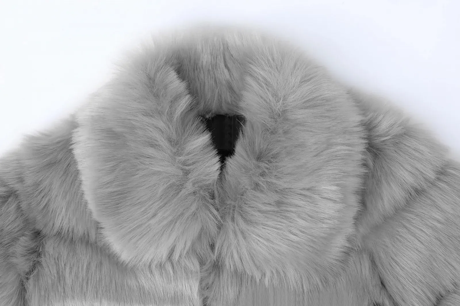 Пальто из искусственного меха Claofoc Женская зимняя, фото №5