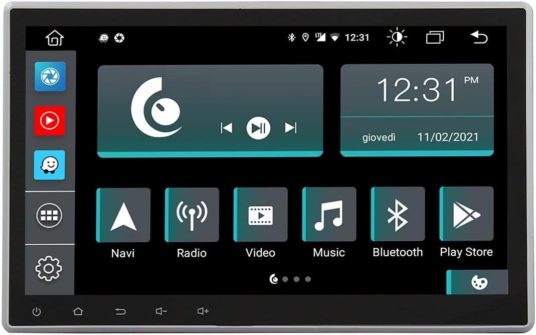 Автомагнітола JFSound JF-011A-XDAB-D9 / 10.1" / Сенсорна / 4/64Гб / Android 10 / Bluetooth / GPS / WI-FI / DAB / 1DIN, фото №1