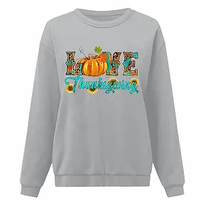 Світшот з круглим вирізом, гарбузовим принтом, оверсайз synthetic.ua - Фото 1