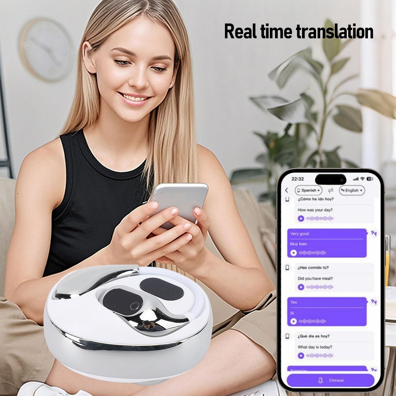 Навушники для перекладу голосу AI, Real Time з додатком, 80 мов, фото №2