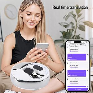 Навушники для перекладу голосу AI, Real Time з додатком, 80 мов synthetic.ua - Фото 1