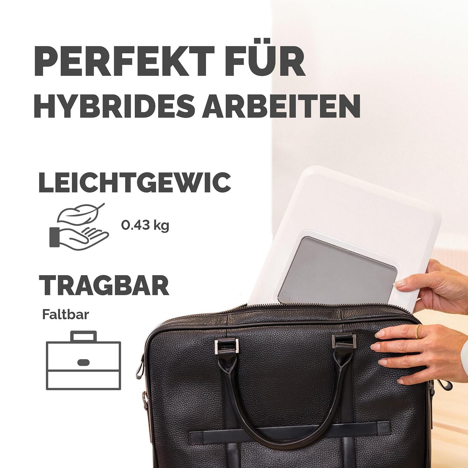 Подставка для ноутбука Fellowes Breyta Регулируемая 12 положений Макс 15.6" 4 кг Для дома и офиса - Белая, фото №5