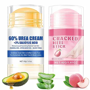 Крем для ног Ruichi увлажняющий против трещин с мочевиной 60% 2 шт - Фото 1