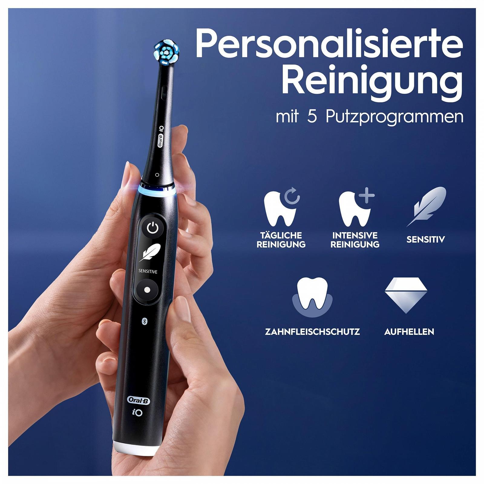 Зубна щітка електрична Oral-B iO Series 6 Plus Sensitive Edition Чорна лава, фото №7