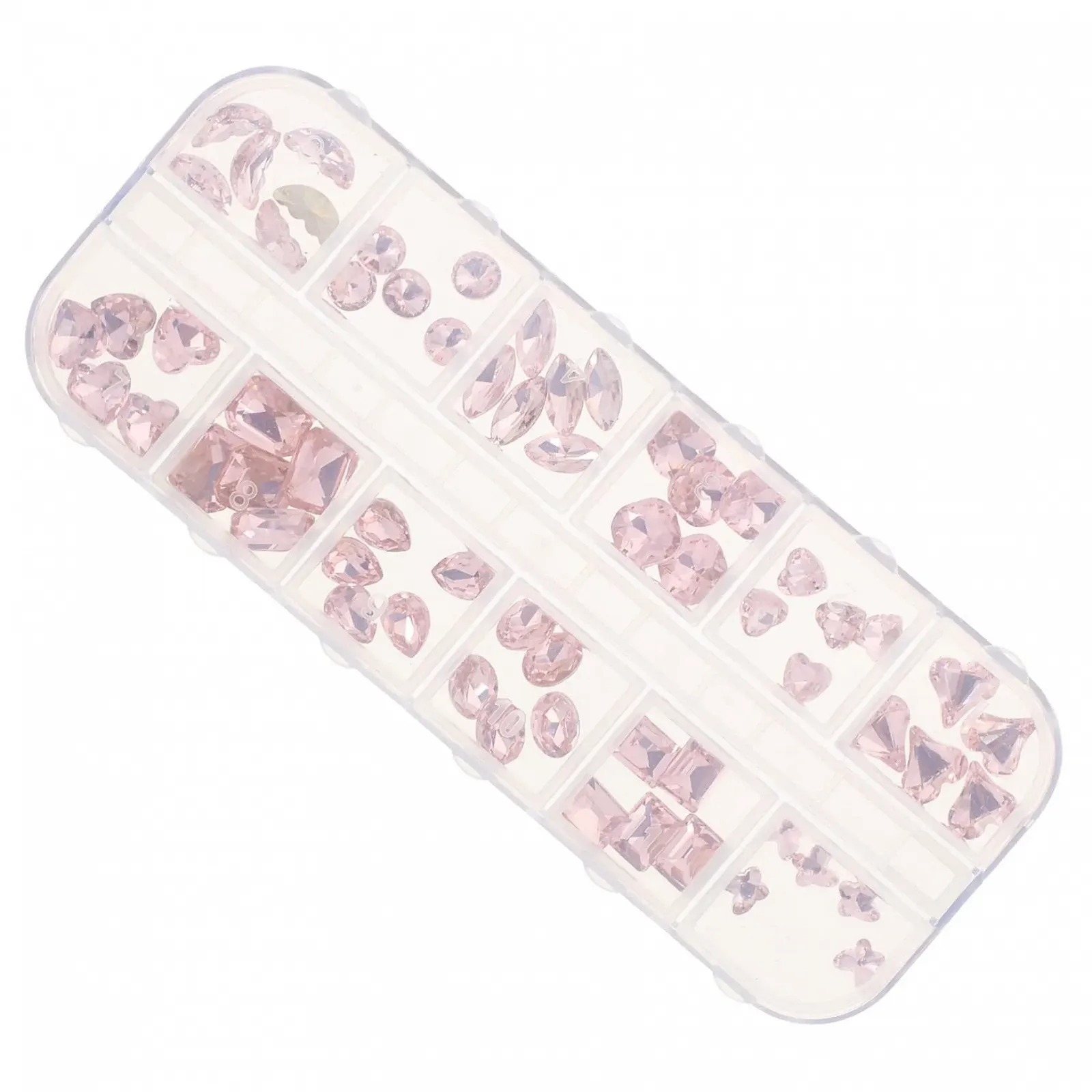 Healeved, нерівна форма, стрази для нігтів, універсальні, для манікюру, фото №5