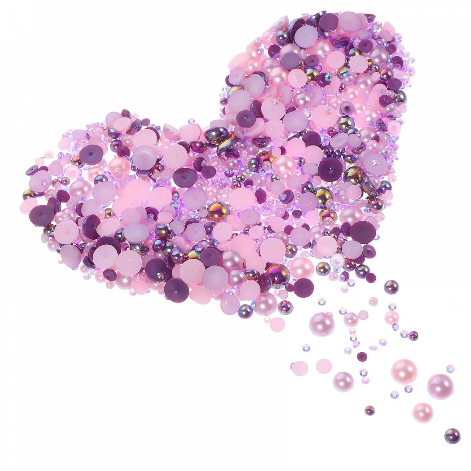 Mikinona Перли та стрази Flatback для манікюру та творчих проєктів 60 г, фото №1