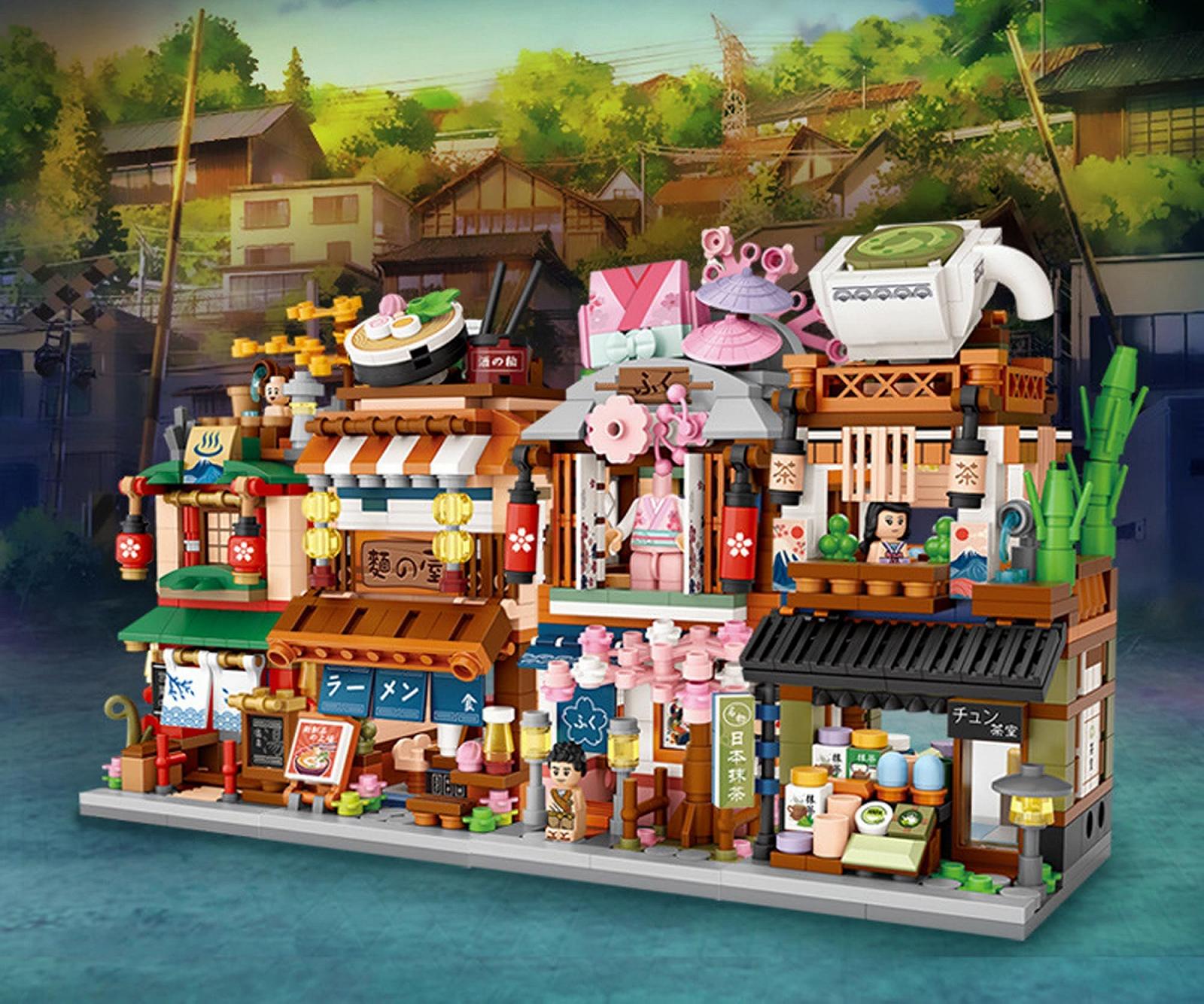 Конструктор linlinfa Modular House, Японская раменная лавка, модульный, 412 деталей, фото №9 Конструктор linlinfa Modular House, Японская раменная лавка, модульный, 412 деталей, фото №9