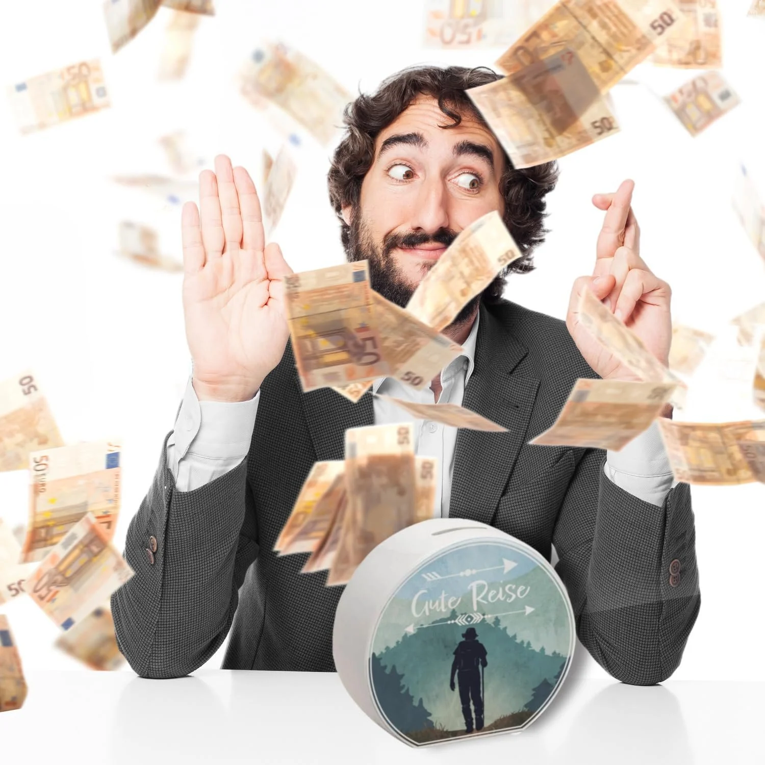 Скарбничка для подорожей із мотивом походу керамічна «Good Journey», фото №7