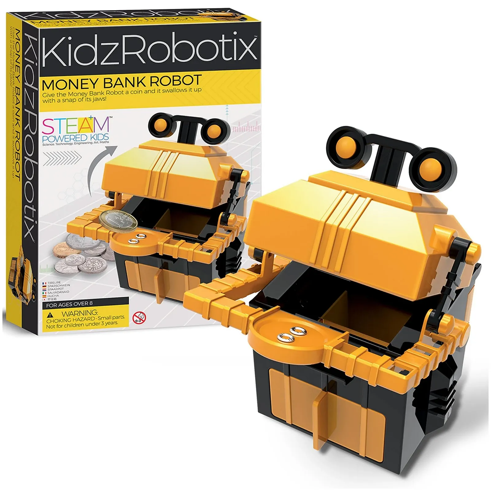 Скарбничка 4M Kids Robotix 403422 робот механічна, фото №1