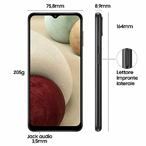 Смартфон Samsung Galaxy A12 SM-A125FZKKEUE 16.5 см (6.5") Dual SIM 4G USB Type-C 4GB 128GB 5000 mAh Чорний ціна на synthetic.ua - Фото 1 Смартфон Samsung Galaxy A12 SM-A125FZKKEUE 16.5 см (6.5") Dual SIM 4G USB Type-C 4GB 128GB 5000 mAh Чорний synthetic.ua - Фото 1