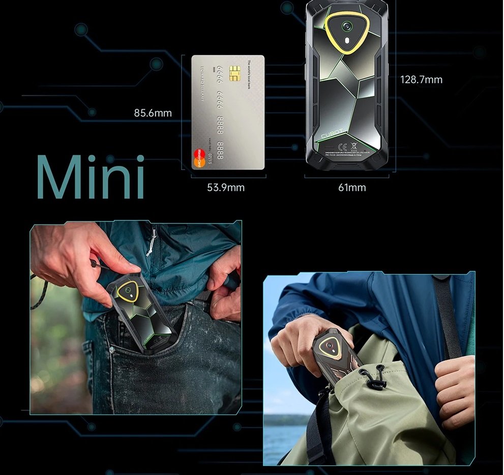 Компактний протиударний телефон Cubot KingKong Mini 4 6/128 GB, екран 4.7", батарея 4700 мА·год (Кінг Конг Міні 4), фото №6 Компактний протиударний телефон Cubot KingKong Mini 4 6/128 GB, екран 4.7", батарея 4700 мА·год (Кінг Конг Міні 4), фото №6