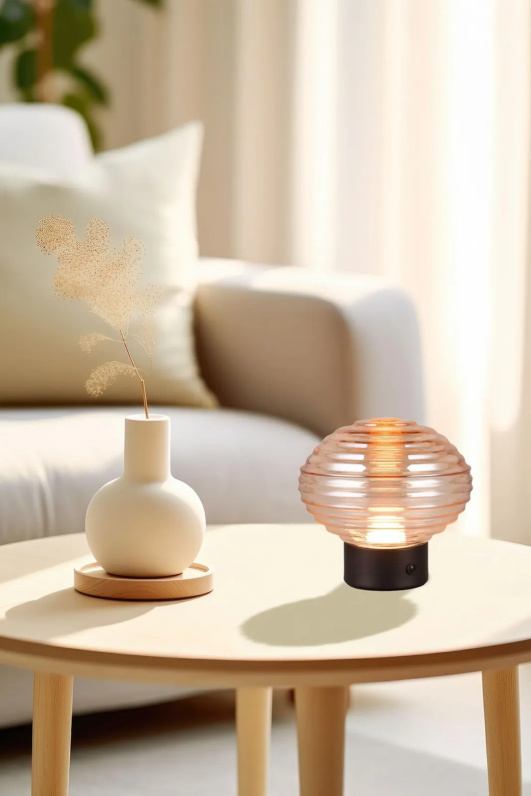 Настільна лампа Elena LED акумуляторна IP20 димована сенсорна 15 x 14 см Metal 1.5 W Чорний матовий, фото №5