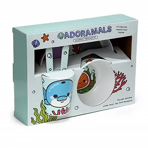 Набор детской посуды из rPET (5 шт.) Морские существа Милые животные - Фото 1