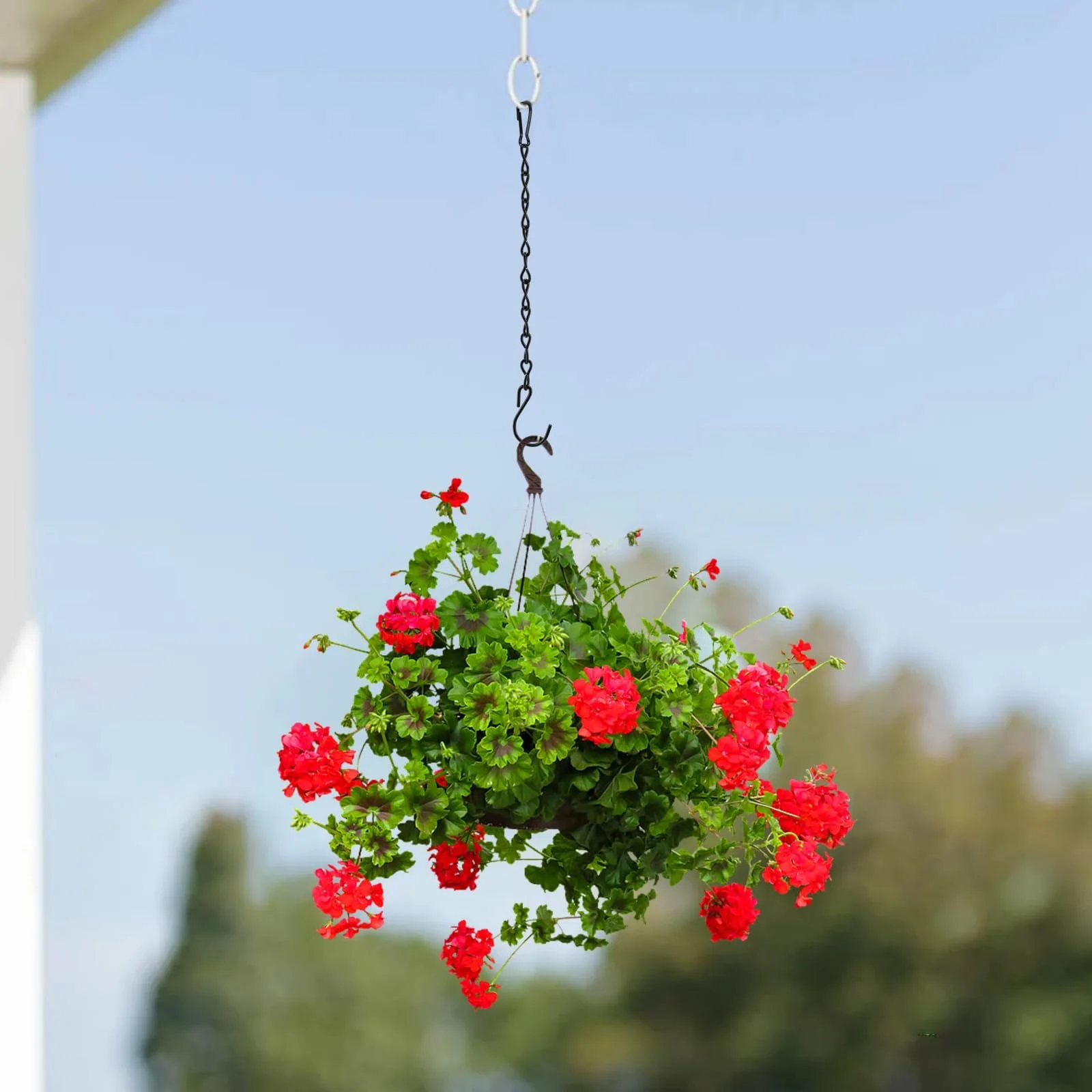 Металлические подвесные цепи с крючками 25 см черные 20 шт., фото №6