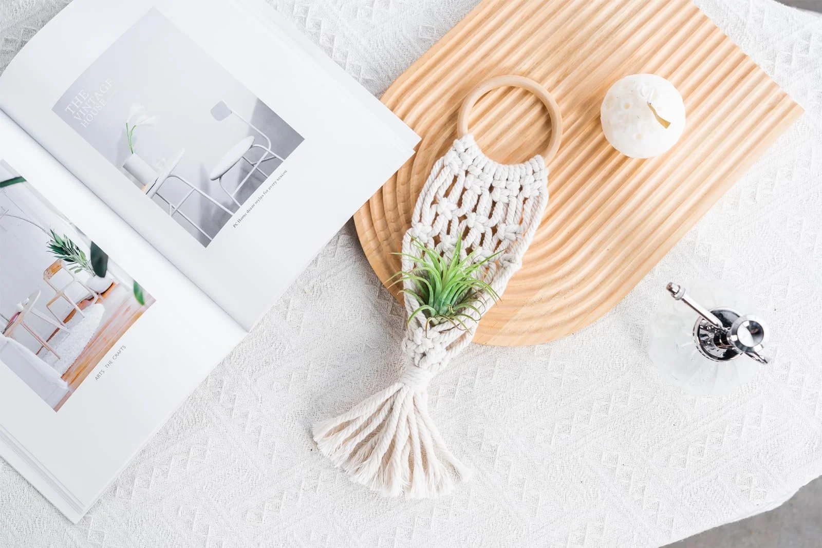 Підвісні тримачі для повітряних рослин Melphoe макраме Набір 4 шт. для тілландсії, фото №3 Підвісні тримачі для повітряних рослин Melphoe макраме Набір 4 шт. для тілландсії, фото №3