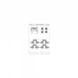 Комплект аксессуаров, тормозные колодки дисковые TRISCAN 8105 291630 задний мост - Фото 1