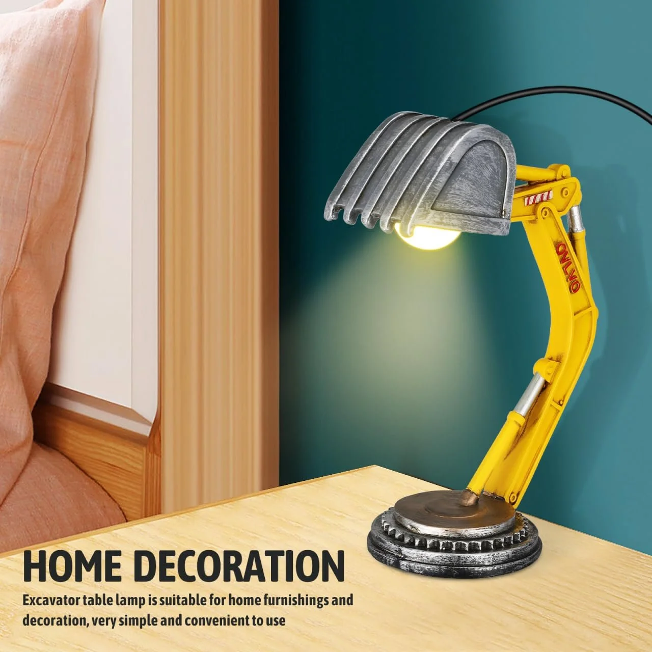 Настільна лампа Gatuida Excavator дитяча з полірезину, фото №4