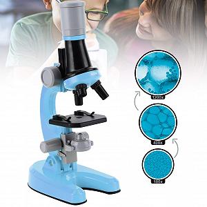 Монокулярный микроскоп 40x -1200X High Definition Biological, оранжевый (синий) synthetic.ua - Фото 1