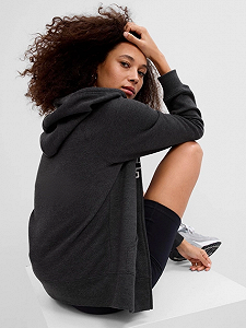 Світшот FULLZIP LOGO HOODIE 463503-21 GAP Темно-сірий XS synthetic.ua - Фото 1
