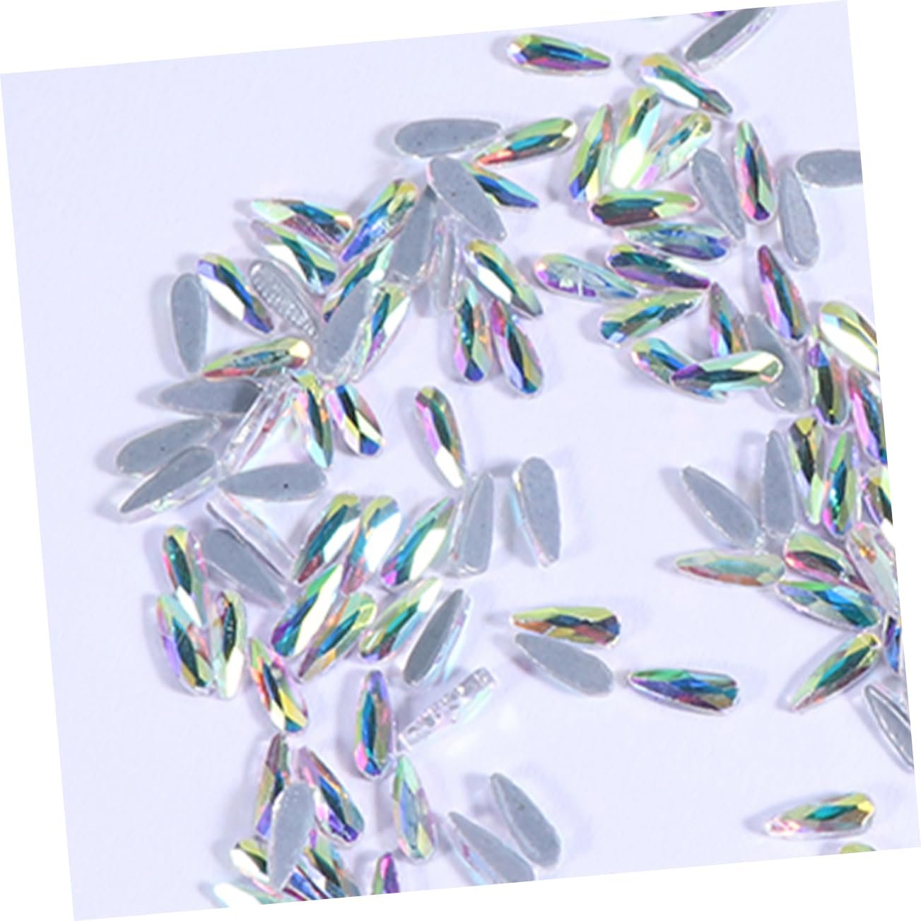 Стрази для нігтів Ipetboom 144 шт. Блискучі краплі води, фото №5