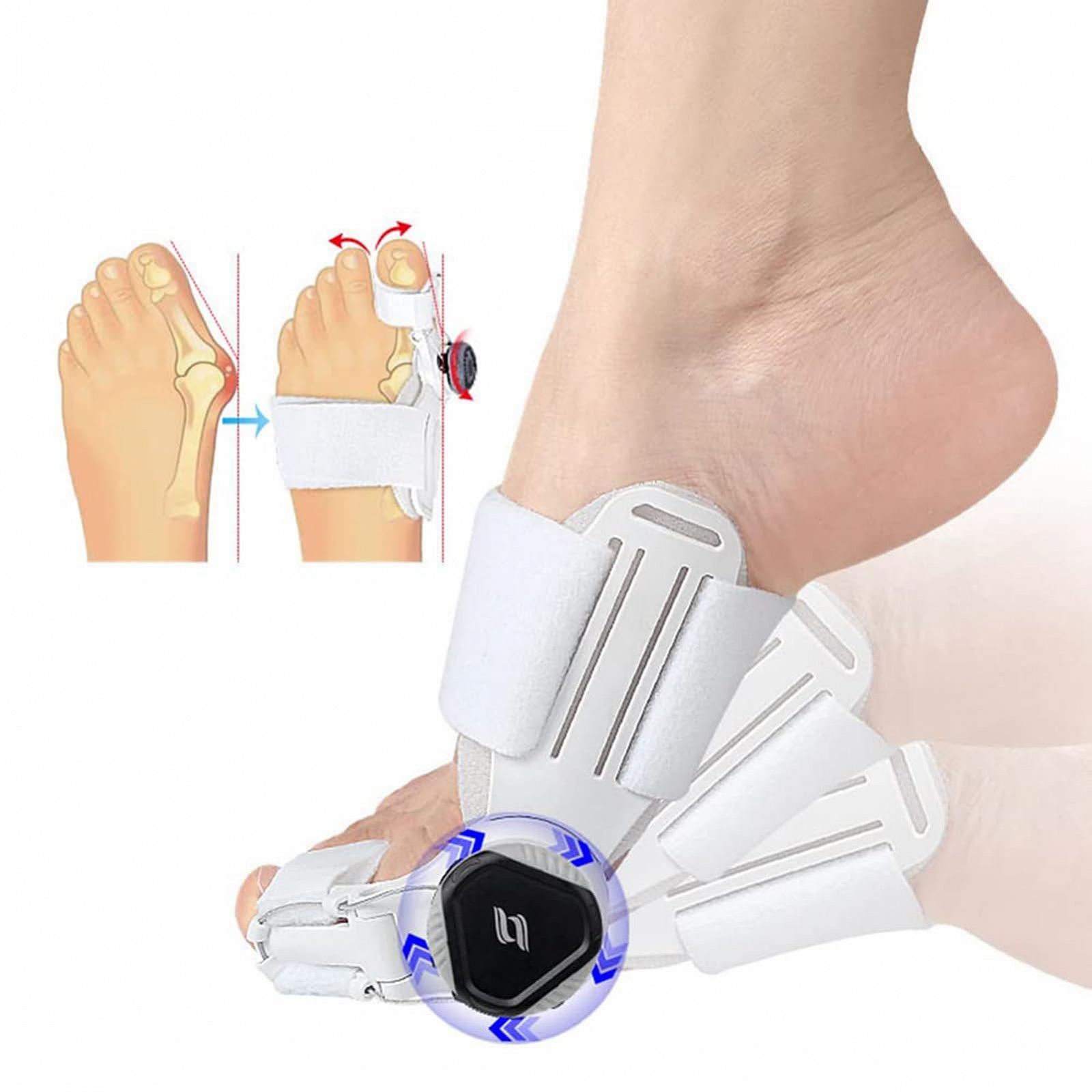 Коректор великого пальця стопи з тренувальним ременем, регульована нічна, фото №1