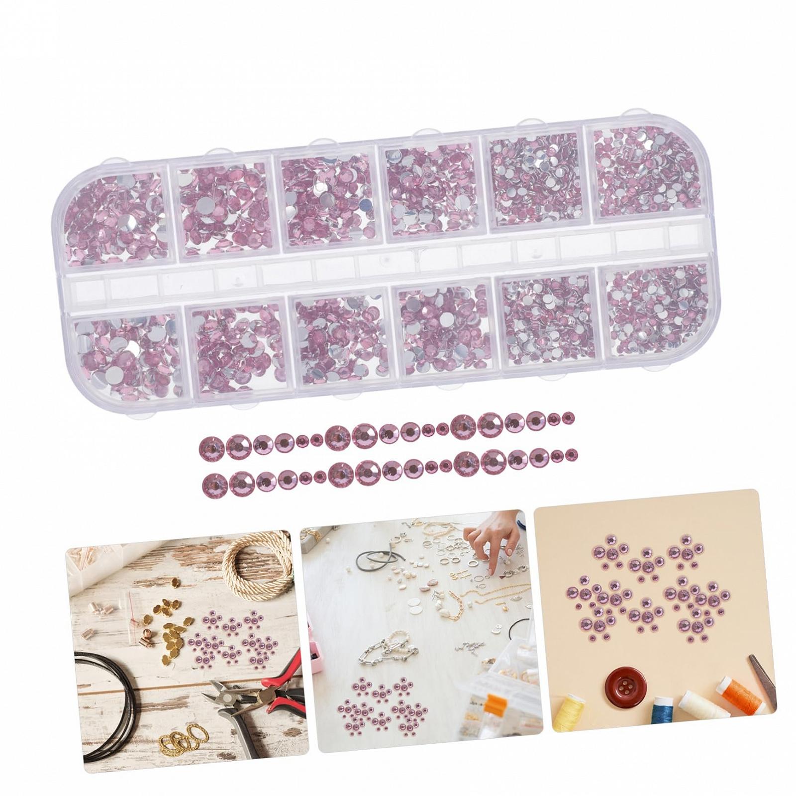 Стрази для нігтів NUOBESTY Металеві 3D підвіски, акрил рожевий, фото №9