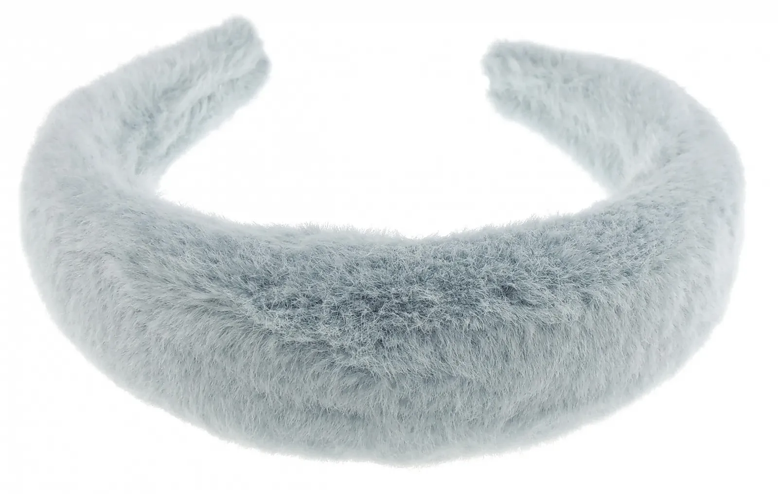 Обруч Жіночий зі штучного хутра Блакитний, фото №1