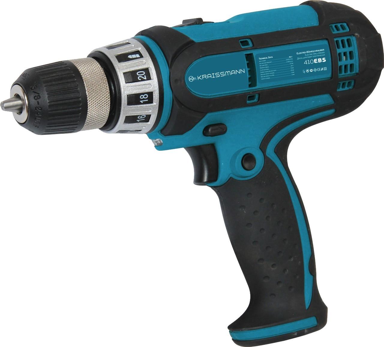 Шуруповерт сетевой KRAISSMANN 410 EBS 10, фото №1 Шуруповерт сетевой KRAISSMANN 410 EBS 10, фото №1