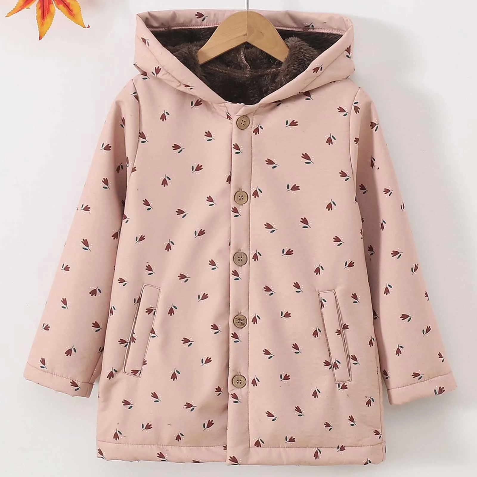 Зимняя куртка для девочек, утепленная, теплая, флисовая куртка, однотонное зимнее пальто, куртка-бомбер для детей, легкая, дышащая, фото №3