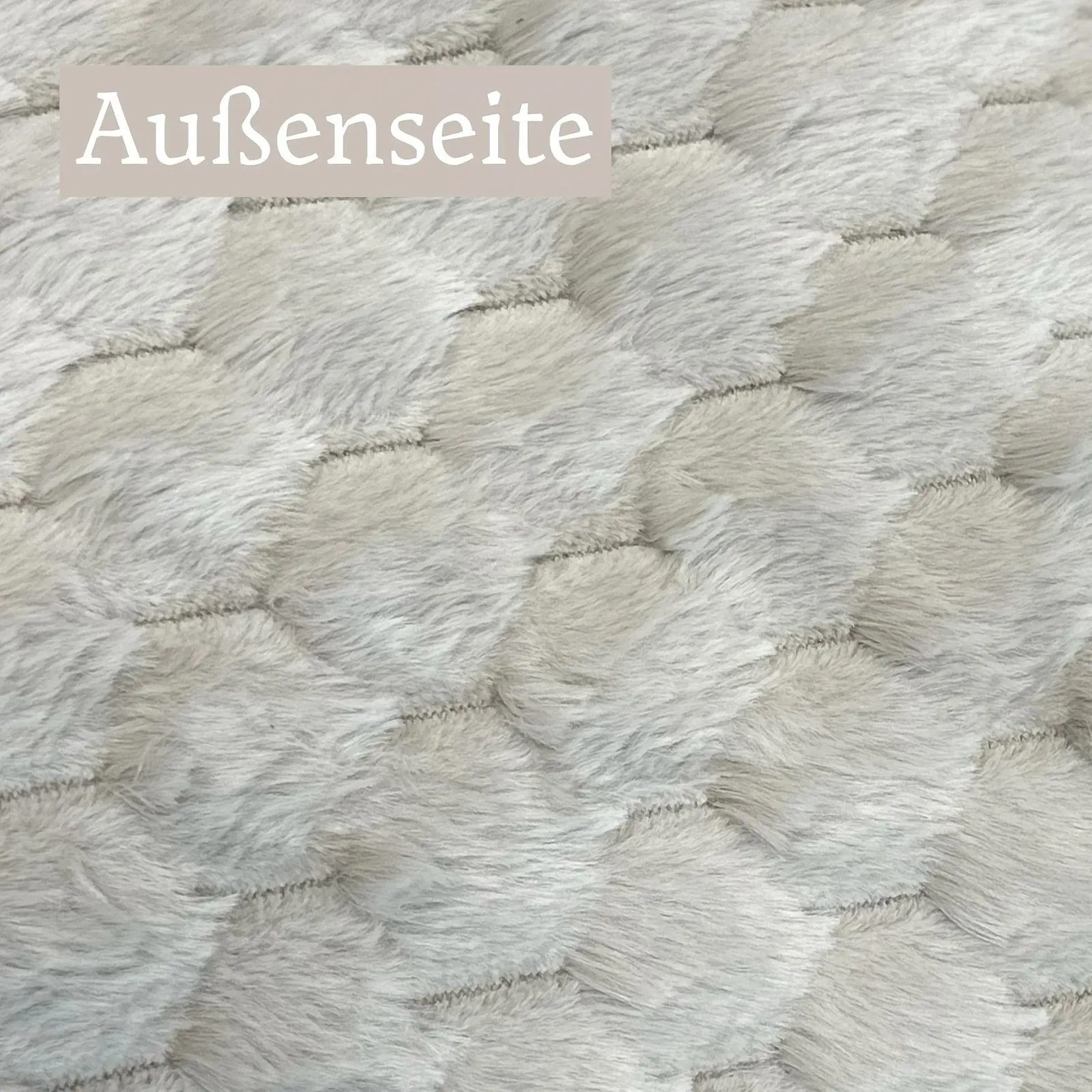 Плед Пухнастий Кремовий 150 x 125 см, фото №6