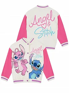Куртка Disney Lilo and Stitch | Куртка-бомбер Stitch And Angel | Куртка для девочек - Фото 1