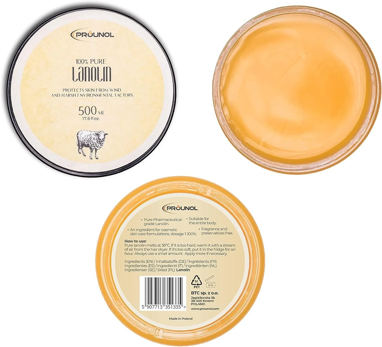 Ланолин Prounol Безводный 500 мл, фото №4