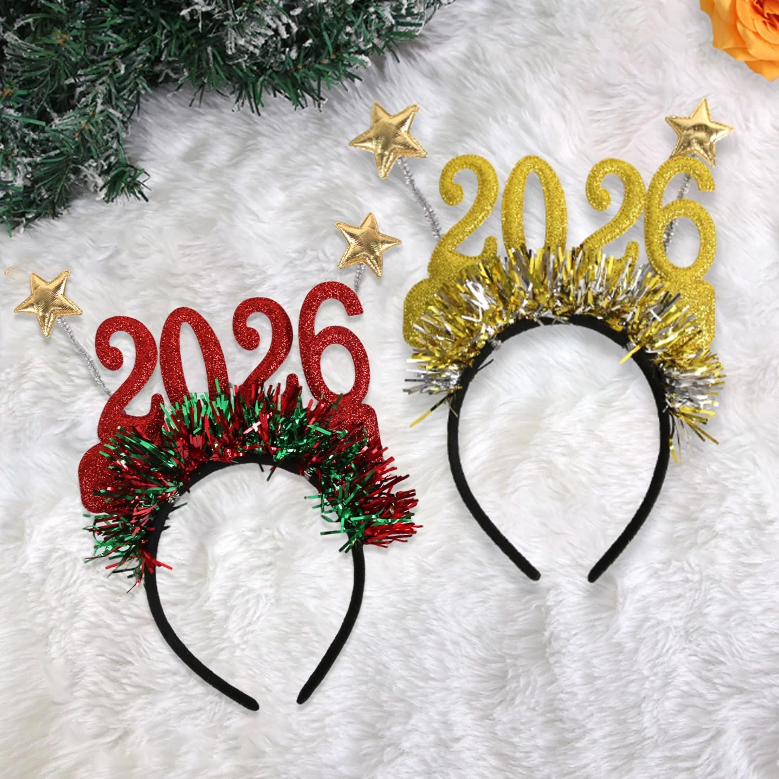 Набір з 2 святкових обручів на Новий рік, фото №8