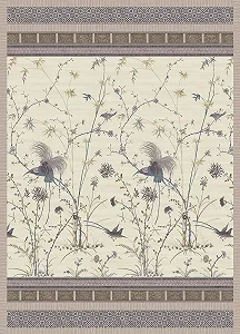 Плед Bassetti Fong Бавовна Кремовий 270 x 250 см - Фото 1