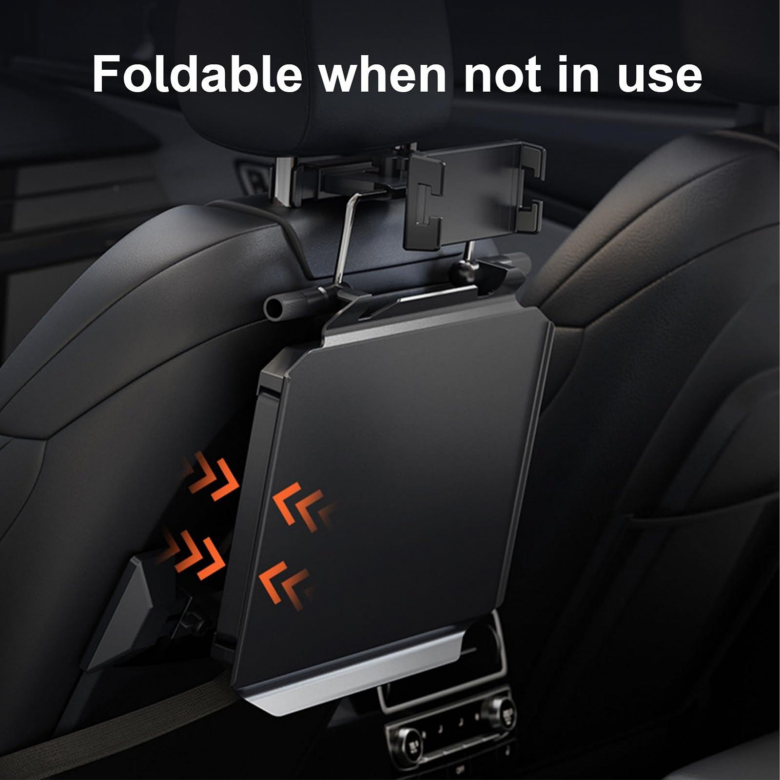 Підставка для ноутбука в автомобіль, складаний столик на спинку сидіння, регульований, фото №2