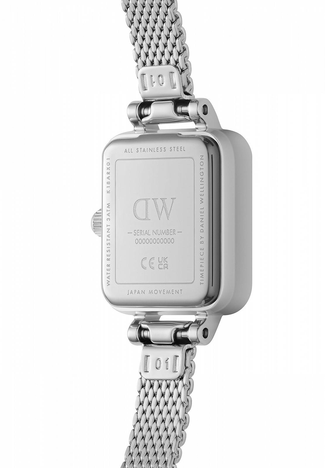 Часы Daniel Wellington Quadro One Size Нержавеющая сталь 316L с PVD покрытием Розовое золото Серебро, фото №3