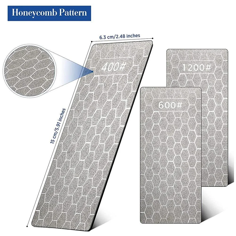 Набір алмазних пластин для заточування 3 шт. 400/600/1000 грит eye, фото №5 Набір алмазних пластин для заточування 3 шт. 400/600/1000 грит eye, фото №5