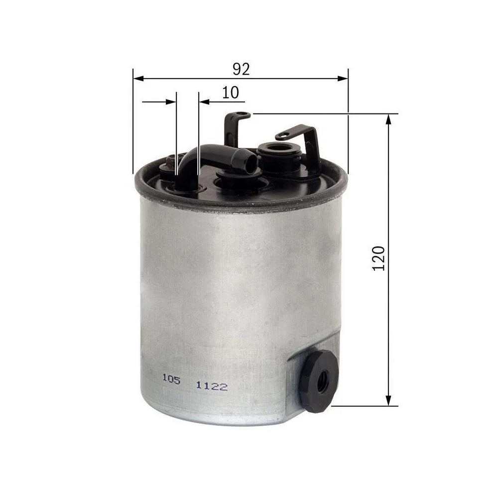 Фільтр паливний BOSCH F 026 402 044 для MERCEDES-BENZ, фото №1