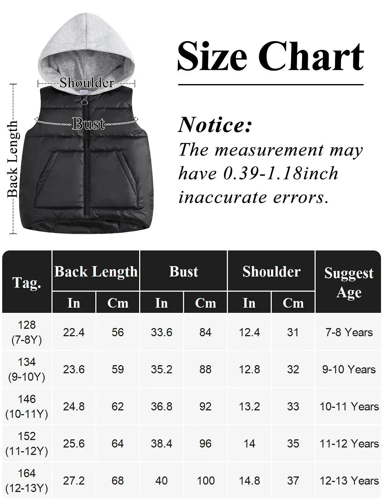 Дитячий пуховий жилет SEAUR з капюшоном, зимовий, фото №5
